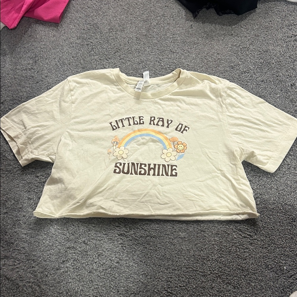 Bella Canvas Cropped T-Shirt - Cream